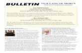 BULLETIN OUR LADY OF MERCYOUR LADY OF MERCY October 29, 2017 • Thirtieth Sunday in Ordinary Time 40 Sullivan Drive, Jersey City, NJ 07305 • From the Desk of The Pastor Dear Parishioners