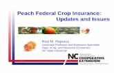 Peach Federal Crop Insurance: Updates and Issues Peach Federal Crop Insurance: Updates and Issues Rod