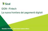 GION - Fintech La nuova frontiera dei pagamenti digitali · La nuova frontiera dei pagamenti digitali ... few but relevant solutions, no one owned by a single bank During 2016, 77%