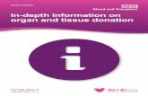 In-depth information on organ and tissue donation · 2019-05-13 · Teacher resource In-depth information on organ and tissue donation organdonation.nhs.uk Who are NHS Blood and Transplant