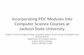Incorporating PDC Modules into Computer Science Courses at ...tcpp.cs.gsu.edu/curriculum/sites/default/files/EduHP-15.pdf · Incorporating PDC Modules into Computer Science Courses