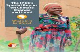 The IPCC’s Special Report on Climate Change and Land · 2 — The IPCC’s Special Report on Climate Change and Land | What’s in it for Africa? About this report The Intergovernmental