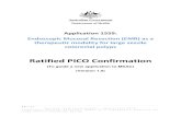 Ratified PICO Confirmation - Department of Health...Healthcare Standards (ACHS) Gastrointestinal Endoscopy Clinical Indicators report (Version 3) and includes colonoscopies undertaken