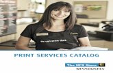 PRINT SERVICES CATALOG€¦ · Full Color Business Cards - Printed 4 color process Printed one side or two - 100lb Semi Gloss or 14pt UV Coated Gloss Raised Ink Process - Prices are