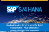 Breakout Session: Adoption Model for digital ... · Predictive Cloudand Modeling Real Time Business End to End User Consumption Experience Internet of Things Process Modernization