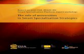The role of universities in Smart Specialisation Strategies on joint eua-regio the... · achieving greater synergy between the Horizon 2020 programme and the ERDF/ESF cohesion policy
