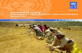 EMERGENCY EMPLOYMENT AND ENTERPRISE …...LESSONS LEARNED Highlights the key lessons learned from recent UNDP engagement in emergency employment and enterprise recovery. ANNEXES General