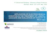 APPLICATION OF ELECTROCHEMICAL OXIDATION IN THE TREATMENT … · 2013-07-11 · APPLICATION OF ELECTROCHEMICAL OXIDATION IN THE TREATMENT OF LANDFILLOXIDATION IN THE TREATMENT OF