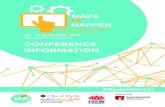 MAKE IT HAPPEN - City of Ryde MAKE IT HAPPEN 3 MAKE IT HAPPEN NSW YOUTH COUNCIL CONFERENCE 2017 Conference