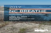 NC BREATHE - Clean Air Carolina · Dear NC BREATHE Participant, Welcome to the fifth annual NC BREATHE Conference! Since 2015, Clean Air Carolina has organized this important conference
