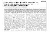 articles The role of the Earth’s mantle in controlling the ...rcoe/eart290C/Glatzmaier... · observation and some noted correlations between plate tectonics, geomagnetic ﬁeld