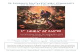 MAY 10, 2020 | FIFTH SUNDAY OF ASTERST.LAWRENCE MARTYR CATHOLIC COMMUNITY MAY 10, 2020 | FIFTH SUNDAY OF EASTER 1940 South Prospect Avenue • Redondo Beach • California 90277 •