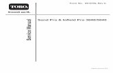 new sand proPart No. 06147SL (Rev. C) Service Manual Sand Pro & Infield Pro 3040/5040 Preface The purpose of this publication is to provide theservice technician with information for