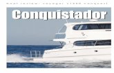 boat review: voyager v1250 conquest Conquistador...functional as well as ergonomic, features on this helm included Seastar steering, the Raymarine E120 electronics screen with radar,