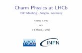 Charm Physics at LHCb - CERN · particles are di cult ... Andrea Contu (INFN) Charm Physics at LHCb 5-6 Oct 2017 11 / 35. Mixing and CPV D0 mixing with WS/RS ratio ... to match the