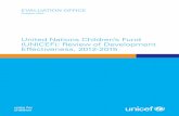 United Nations Children’s Fund (UNICEF): Review of ......United Nations Children’s Fund (UNICEF): Review of Development Effectiveness, 2012-2015 iii more systematically on its