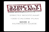 STRICTLY BOOTCAMP 1200 CALORIE PLAN · omelette, boiled eggs (or poached), or a lean cut of meat and vegetables is a good option. Natural Greek Yoghurt like Total (make sure it isn’t