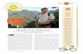 Roads Less Traveled - Amazon S3...adventure philanthropy (roadmonkey.net), which von Zielbauer started in 2008 to combine physically challenging expeditions with humanitarian efforts.