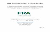 FRA DISCUSSION LEADER GUIDE...DISCUSSION LEADER'S GUIDE . Nearly every forested state in the U.S. and Canada has Logger Training and Education (LT&E) Programs. Since the mid-1990s,