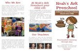 Noah’s Ark - Trinity Lutheran Church Brochure_2... · 2019-01-09 · Noah’s Ark Preschool Trinity Lutheran Church 1314 E Lexington Blvd · Eau Claire WI 54701 Phone 715.832.6601