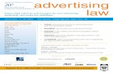 advertising - Davis & Gilbert LLP · Scrutiny When Advertising/Marketing to Kids (Even if the Company is Not Kid-Oriented) 12:45 Networking Luncheon for Speakers & Delegates 2:00