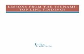 LESSONS FROM THE TSUNAMI: TOP LINE 5 Lessons from the Tsunami: Top Line Findings 1. Local Capacity and
