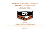 National Rugby League Northern Territory NT... · NATIONAL RUGBY LEAGUE NORTHERN TERRITORY 2020 COMPETITION RULES AND REGULATIONS Page 4 of 44 A. GENERAL 1. By-Laws of NRL NT 1.1