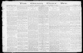 THE OMAHA DAILY - University of Nebraska–Lincoln · 2019-02-07 · THE OMAHA DAILY ti SIXTEENTH YEAE. OMAHA, SATURDAY MOKNING, DECEMBER 25. 1880. NUMB Ell UK). CONE TO A WATERY