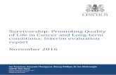Survivorship: Promoting Quality of Life in Cancer …eprints.lincoln.ac.uk/25351/1/Survivorship evaluation...Survivorship: Promoting Quality of Life in Cancer and Long-term conditions: