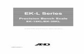 EK-L Series · 2015-01-08 · This manual describes how the EK-L series scale works and how to get the most out of it in terms of performance. The EK-L series scales have the following