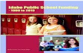 Idaho Public School Funding - YOUR NON-PROFIT, NON ...idahocfp.org/new/wp-content/uploads/2014/08/Idaho-Education-Fund… · Idaho Public School Funding - 1980-2013 5 Figure 2 illustrates