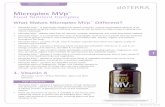 Microplex MVp - doTerra · Microplex MVp ™ Food Nutrient ... • Vitamin D is best known for working with calcium in your body to help build and maintain, strong healthy bones and