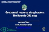 Geothermal resource along borders: The Rwanda-DRC casetheargeo.org/presentations/geothermal/Rwanda-DRC Varet .pdf · (mm/y) (Calais, 2016) Target: blue square. 4 1. The Western Rift: