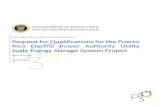 Request for Qualifications for the Puerto Rico Electric ... · RFQ for the Puerto Rico Electric Power Authority Utility Scale Energy Storage System Project 30, 2016. PROMESA provides