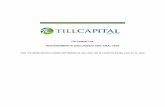Till Capital Ltd. · Till Capital, Ltd. Management’s Discussion and Analysis For the seven months ended September 30, 2014 and six months ended August 31, 2013 3 The following management’s