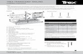 TREX TRANSCEND RAILING...TREX TRANSCEND® RAILING Installation Instructions PARTS A. Crown or Universal B. Universal C. Trex railing support bracket (RSB) D. TrexExpress Railing Assembly