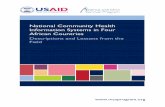 National Community Health Information Systems in Four African … · 2019-08-27 · health, nutrition, health systems strengthening, water/sanitation/hygiene, malaria, prevention