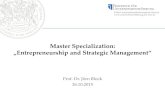 Master Specialization - Uni Trier: Willkommen...Master Specialization “Entrepreneurship and Strategic Management” 3 Team of the chair of management … left to right: •Christian