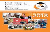Inspiring lifelong commitment to service AN ALUMNI ... · Princeton Internships in Civic Service, started by the Class of 1969, is an alumni run and largely alumni funded organization