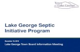 Lake George Septic Initiative Program · Lake George Septic Initiative Program Lake George Town Board Information Meeting . December 10, 2018 2 Outline ... Assembly Point (Queensbury)