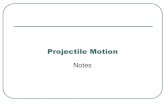 Projectile Motion - augusta.k12.va.us · Projectile Motion Vertical (y) Horizontal (x) g = 9.8 d x = range v o = 0 v x = initial velocity in x direction d y = height t = t = TOOL: