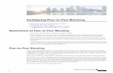 Configuring Peer-to-Peer Blocking - Global Home …...Configuring Peer-to-Peer Blocking • RestrictionsforPeer-to-PeerBlocking,page1 • InformationAboutPeer-to-PeerBlocking,page1
