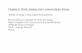 Chapter 6: Work, Energy (incl. conservation), Powerphysics.unm.edu/Courses/Bassalleck/Phy102Fa11/lectures... · 2011-09-23 · Chapter 6: Work, Energy (incl. conservation), Power