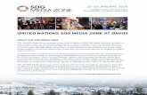 SDG 21–23 JANUARY, 2020 MEDIA ZONE Promenade 80, 7270 … Media Zone at D… · The UN SDG Media Zone programme in Davos will run from Tuesday 21 January to Thursday 23 January