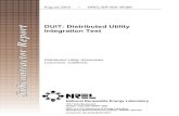 DUIT: Distributed Utility Integration Test DUIT: Distributed Utility Integration Test National Renewable