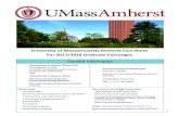 University of Massachusetts Amherst Fact Sheet …...two food trucks, a delivery service, the bakeshop, UMass Catering, concessions, and the University Club, UMass Dining is ready