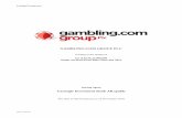 GAMBLING.COM GROUP PLC€¦ · Efficient SEO and PPC advertising is, therefore, an important tool in generating internet traffic to the Group’s websites and, ultimately, generating