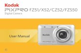 User Manual - Kodak · 2015-06-11 · 2 About this Manual Thank you for purchasing this KODAK PIXPRO Digital Camera. Please read this manual carefully and keep it in a safe place