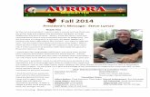 Fall 2014 - Alumni Association of the Northern Lights Campsnorthernlightsalumni.com/Downloads/2014FallAurora.pdf · Yours in Scouting, Steve Lyman, 2014‐15 President, Northern Lights