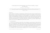 A Progression Semantics for First-Order Logic Programsyan/... · nonmonotonic reasoning in the area of knowledge representation and reasoning due to its simplicity, expressive power